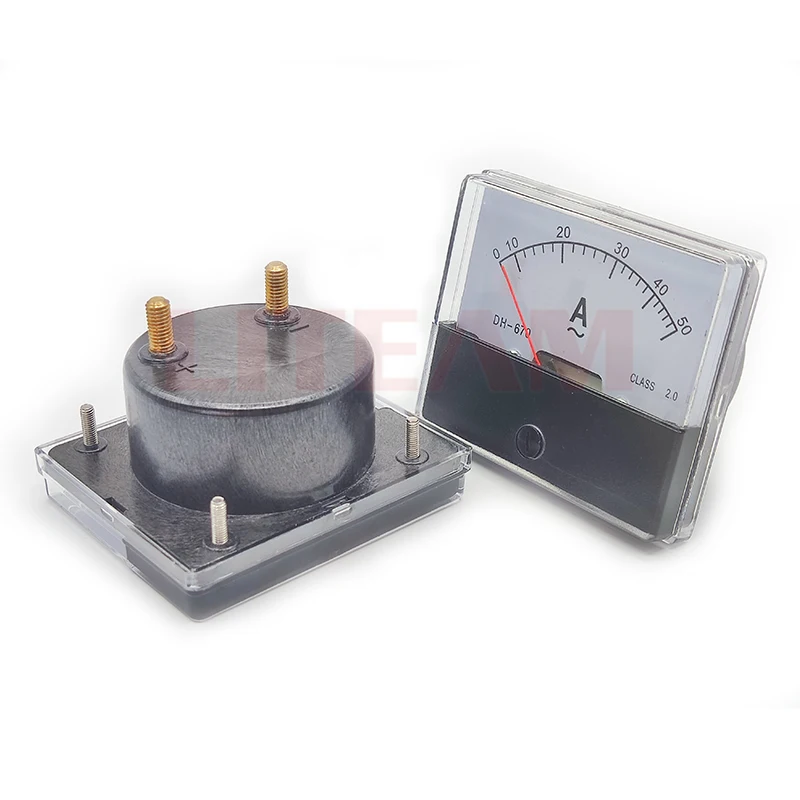 Dh670 Analog Amp Panel Meter Ammeter Mechanical Pointer 1-500a Ac Current Ampere Meter  Dc 5a-500a Shunt