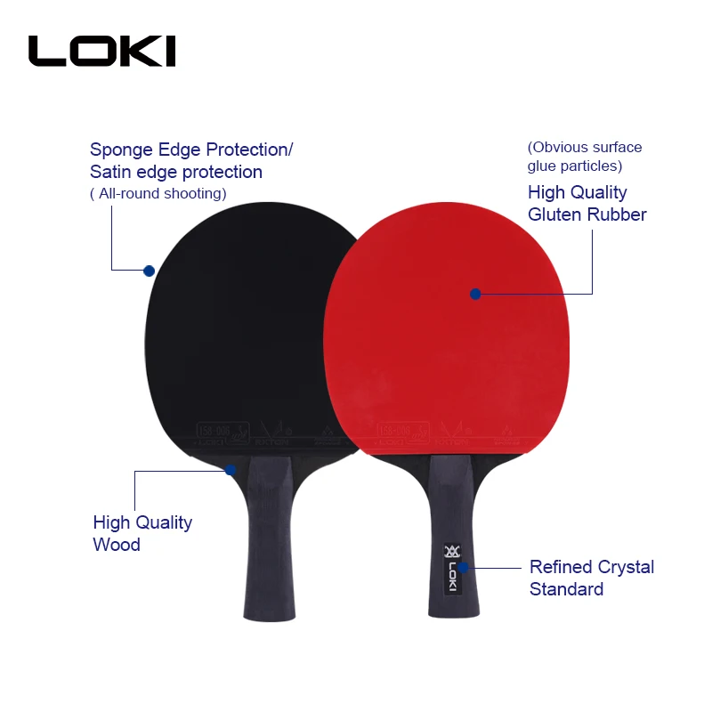 LOKI SW065 4 racket+8 balls pingpong set table tennis rackets