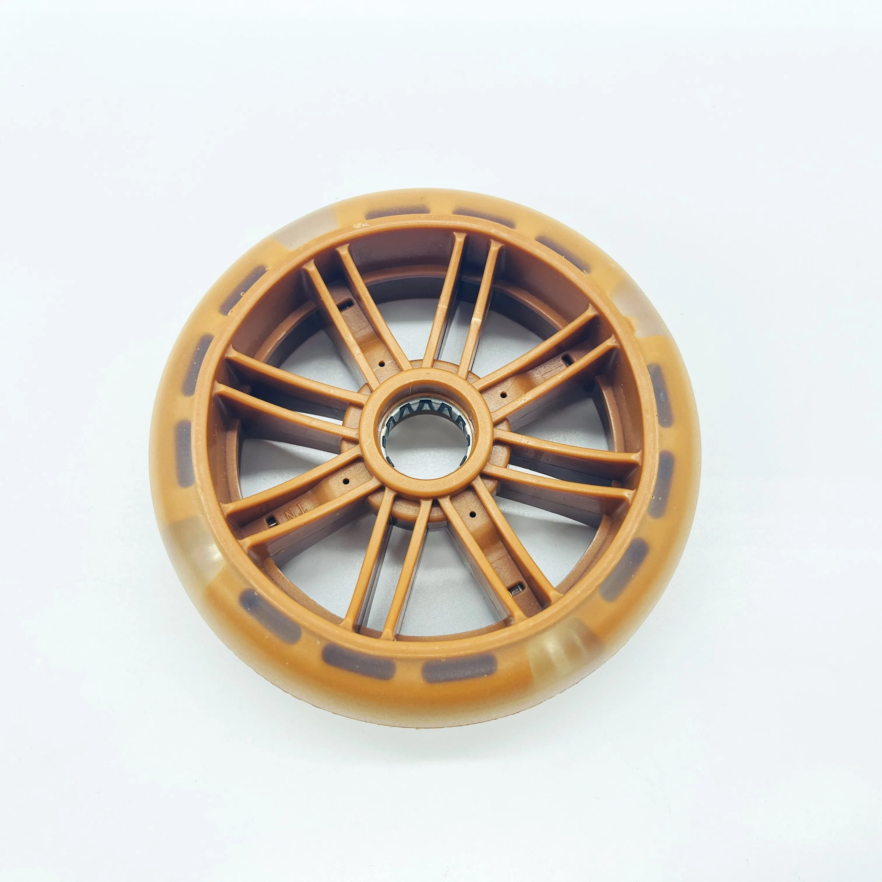 High quality scooter LED Light Up 120mm big wheels with led light for kid flashing wheel 125mm lightning roller wheels