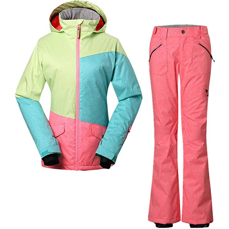 Outdoor Wear Custom High Quality Winter Sports Skiing Clothing Sets Womens Thick Ski Suit