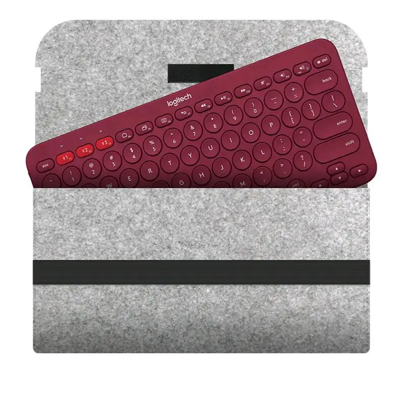 Keyboard Sleeve Case Bag Compatible with Logitech K380 K480 K580 K780 Wireless Keyboard Travel Bluetooth Wireless Keyboard Case