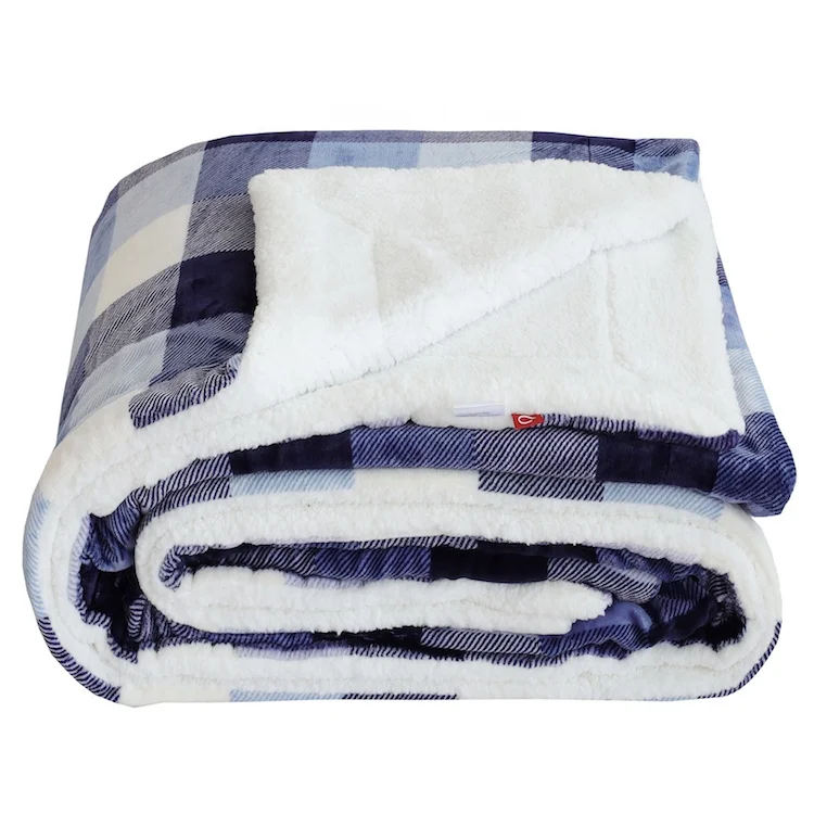 Сине-белое Флисовое одеяло lovie поклонение kantha складное детское из шерпы