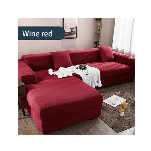 Роскошный чехол для дивана из спандекса-единственный. Тип L-ваш любимый цветной эластичный чехол для дивана