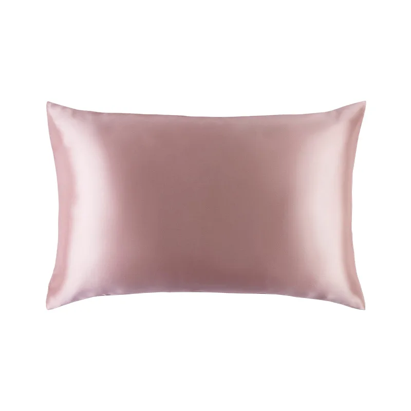 2024 Hidden Zipper Enveloped Hypoallergenic Silk Satin Pillowcase 100% Mulberry Pillow Case with Gift Box Set