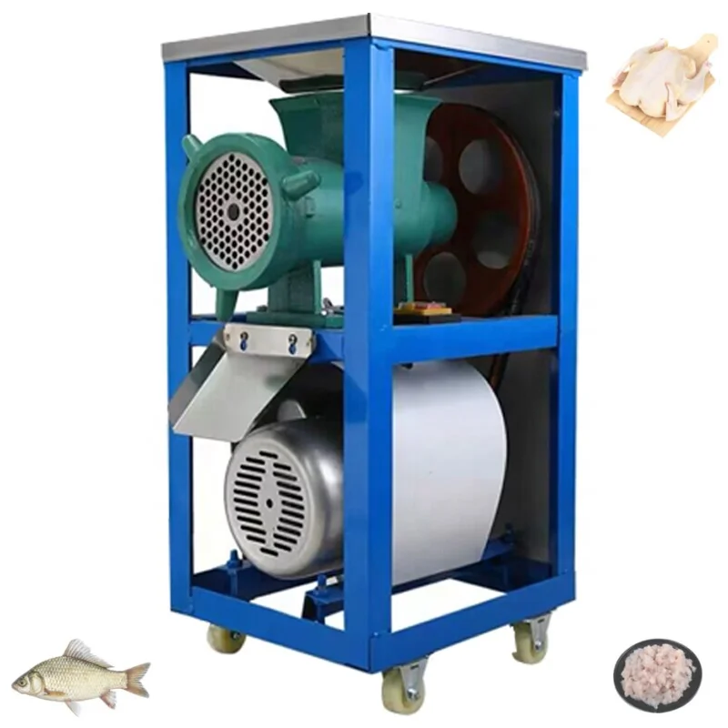 Electric Meat Grinder Splitting Minced Bone Fracture Slice Machine Fish Pork Chopper Food Processor 3000W Ground Meat