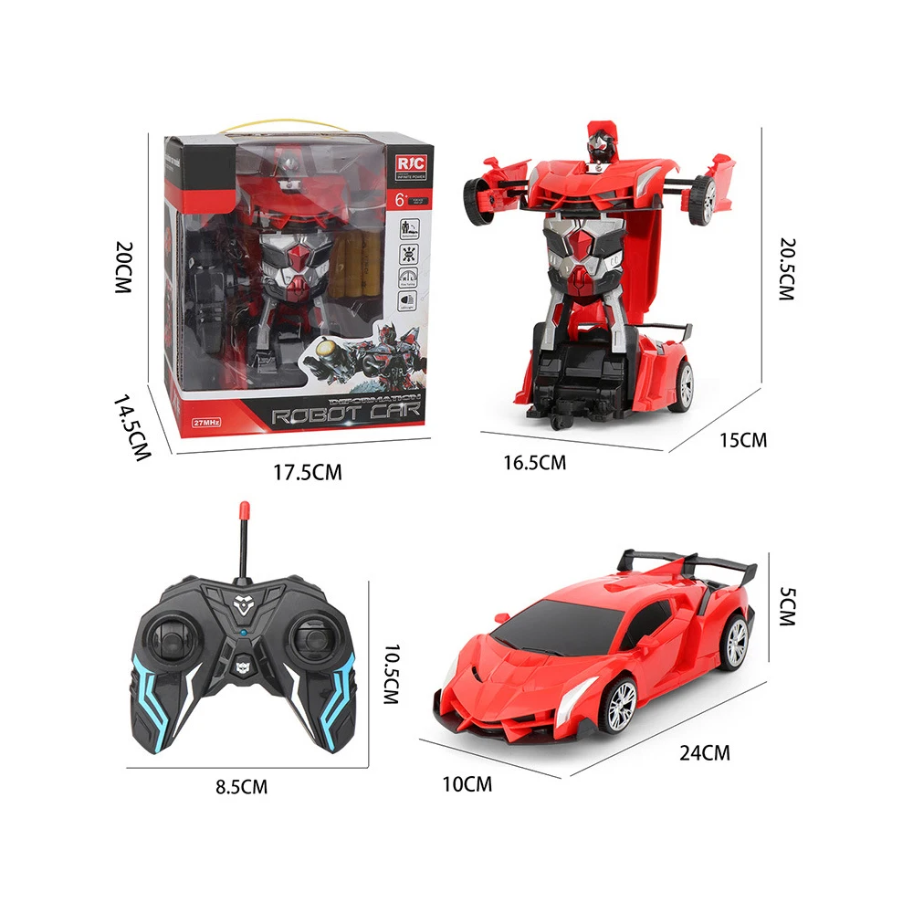 Remote Control Deformation Car Charging RC Car Transformation Robot Electric Car Boy Toy