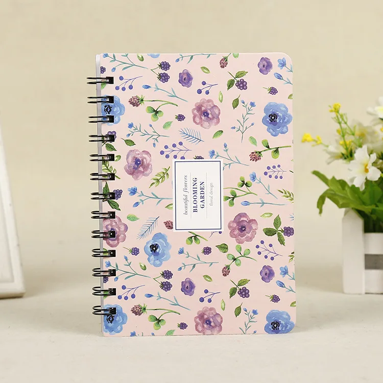 A5 notebook softcover school exercise notebook online printing Eye protection paper Spiral Paper Note Book Diary Journal