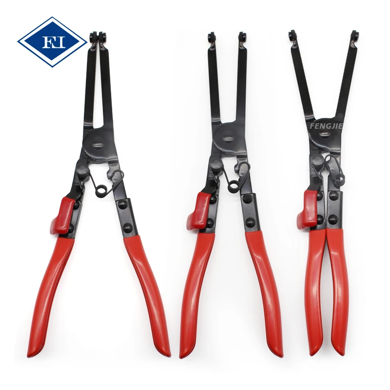 Car PSA Extra Long nose Exhaust Pipe C Clamp Removal Plier For Citroen Peugeot Renault