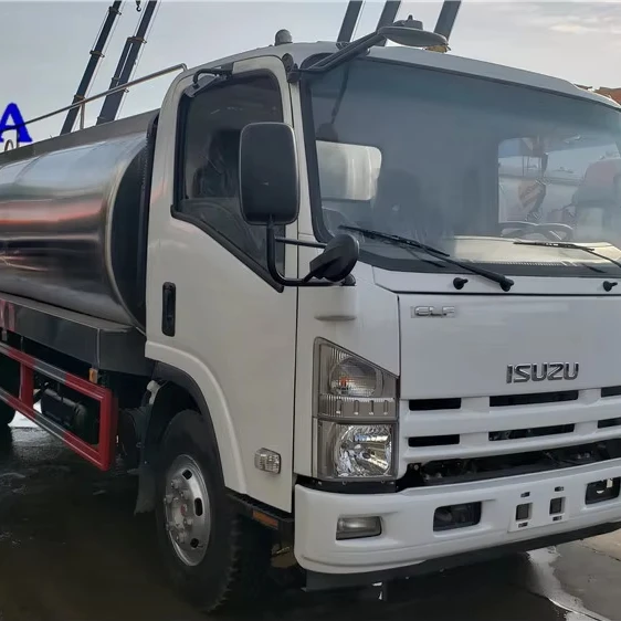 Isuzu 4x2 3000/5000 литров из нержавеющей стали небольшой транспортный грузовик-цистерна с молоком
