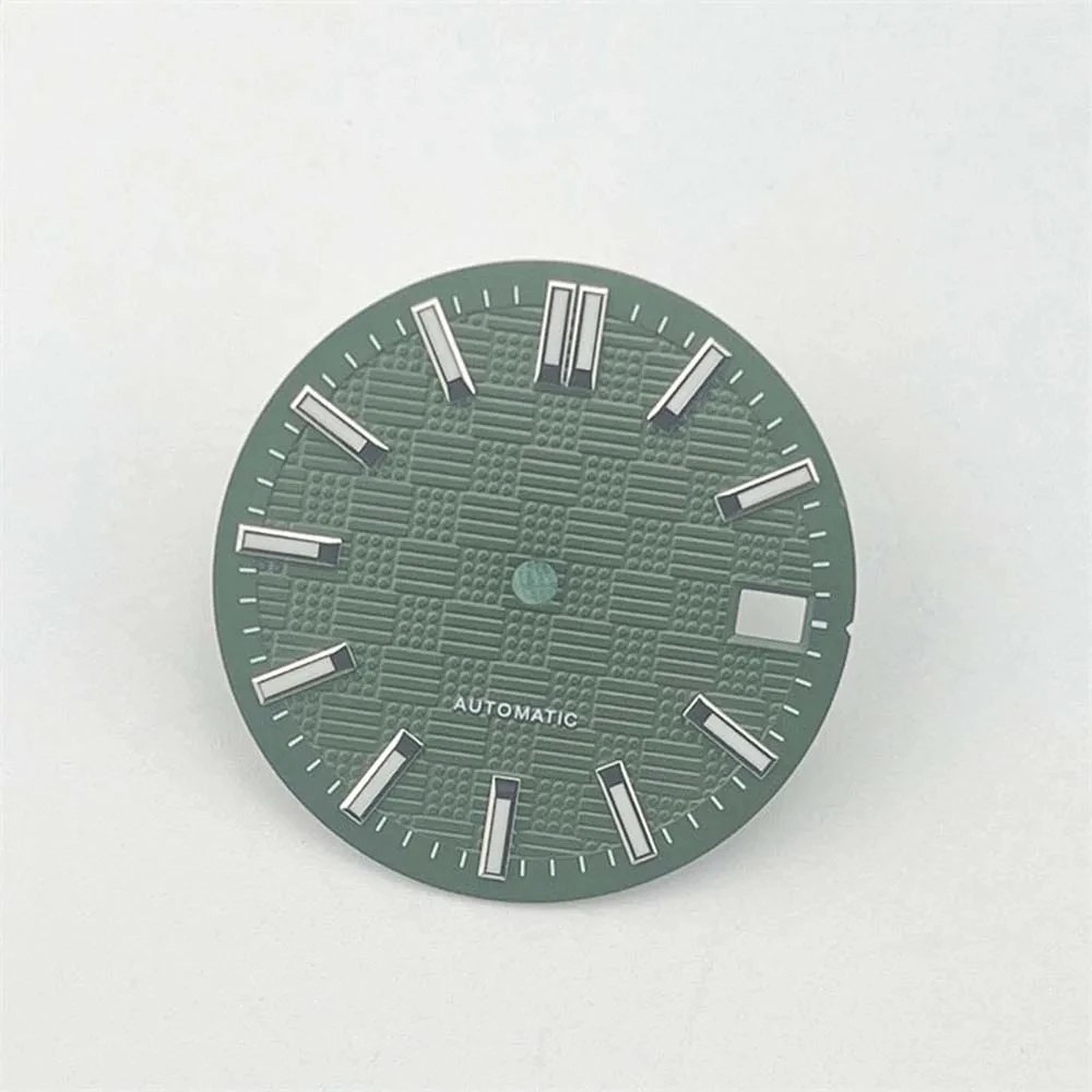 CUSTOM Replacement NH35 Dial Green Luminous 28.5mm Watch dial for NH35A/4R35 Movement Mechanical Watch Face
