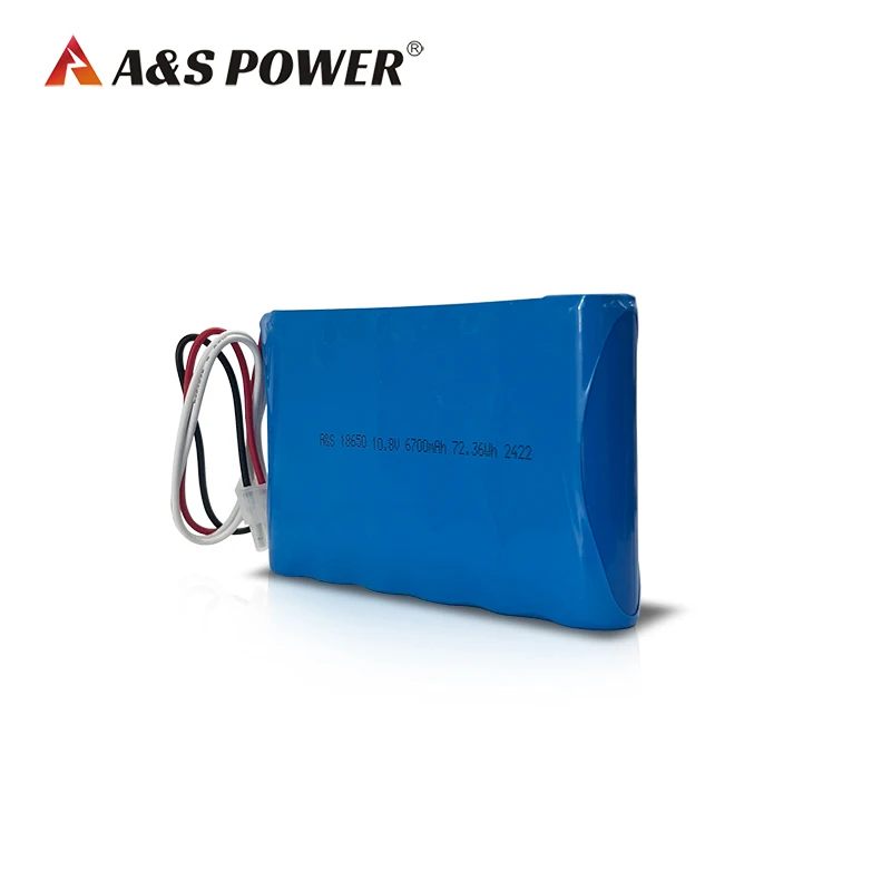 18650 10.8V 6700mAh 3s2p Lithium Rechargeable Battery Pack with CB/UN38.3 Certificates