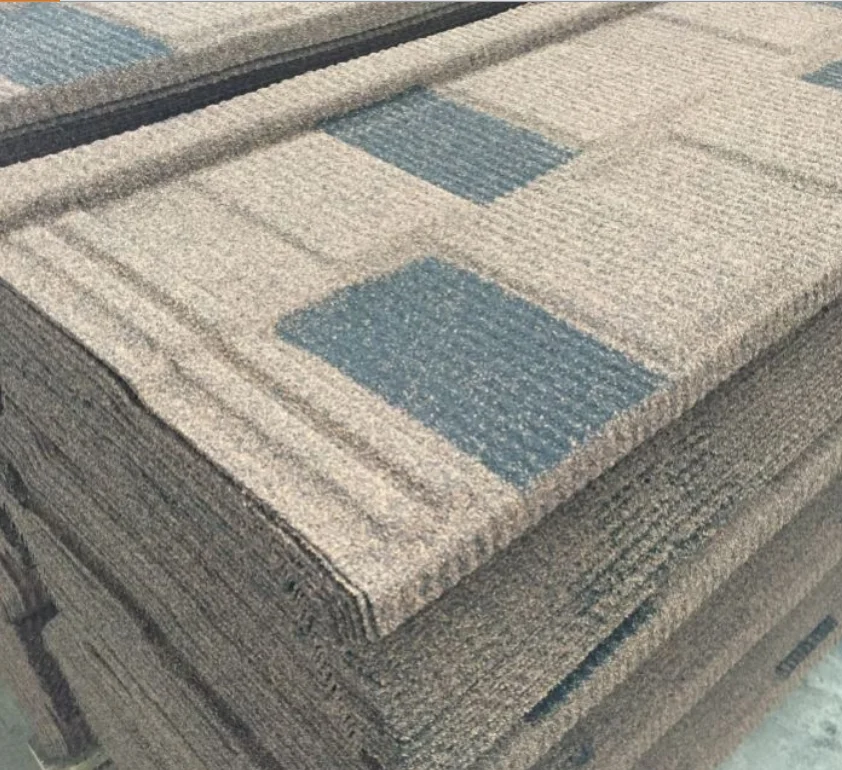 High quality round asphalt shingle colourful stone coated roofing metal tiles building material