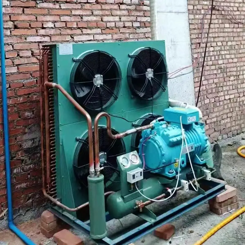 compressor condensing unit air cooled condenser copper condenser price