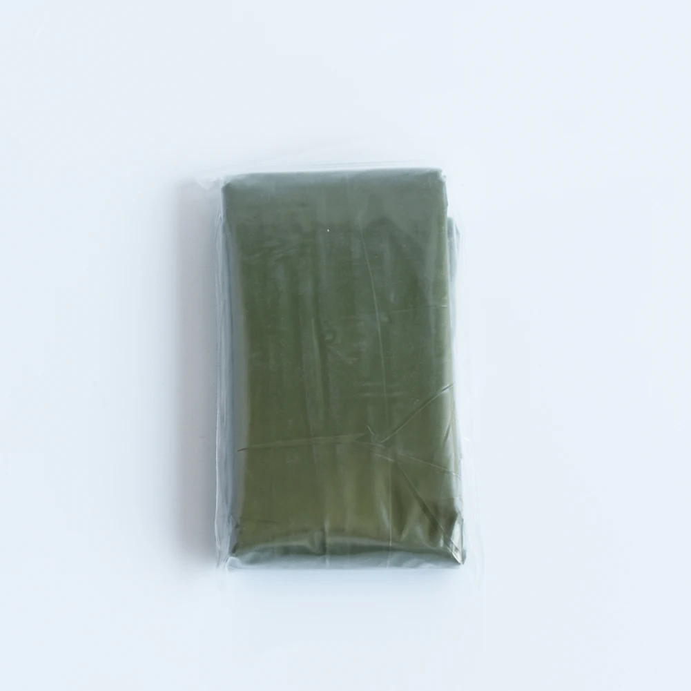 Durable 26microns PE dark green olive survival emergency blanket
