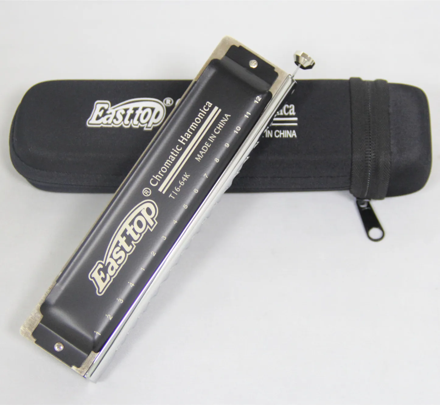 East top 16 hole 64 tone professional chromatic harmonica for beginner,player