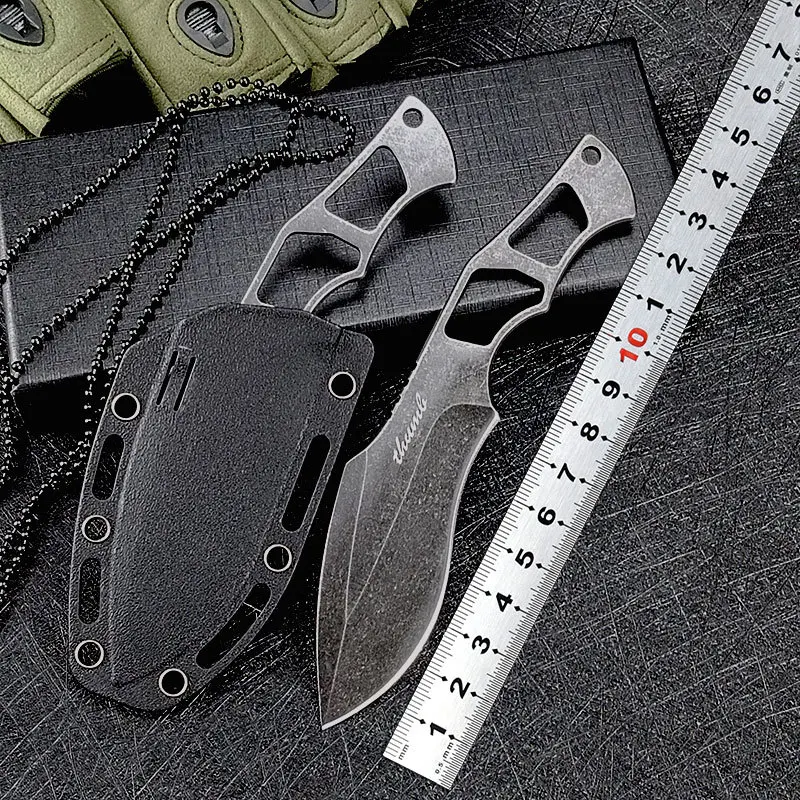 Лидер продаж новый продукт наружный цельный стальной прямой нож портативный карманный из непальского поля высокая твердость в наличии