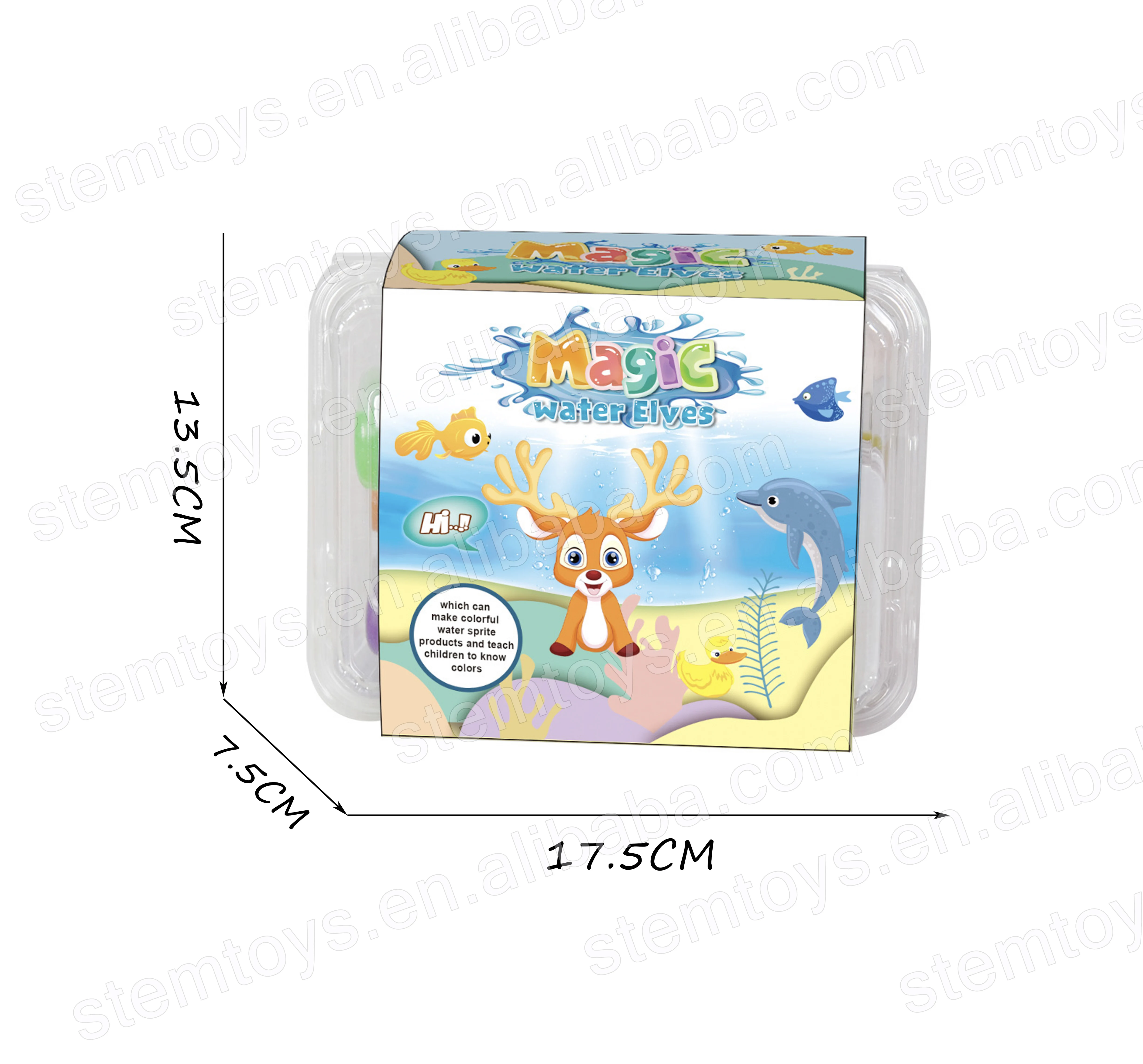 DIY Chemical Experiment Magic Water Elves Producing Superdry grow future thinking Stem Educational Toys For kids 4 colors