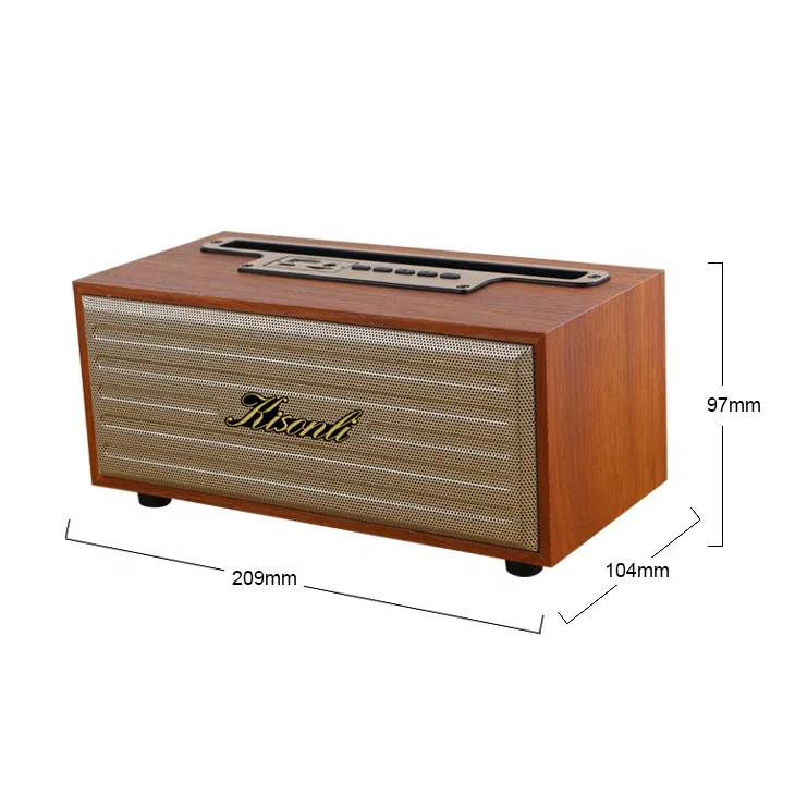 Kisonli G12A Top Seller Gaming Stereo Sports Wooden Speaker Outdoor Wholesale Mobile Phone Wireless Speaker