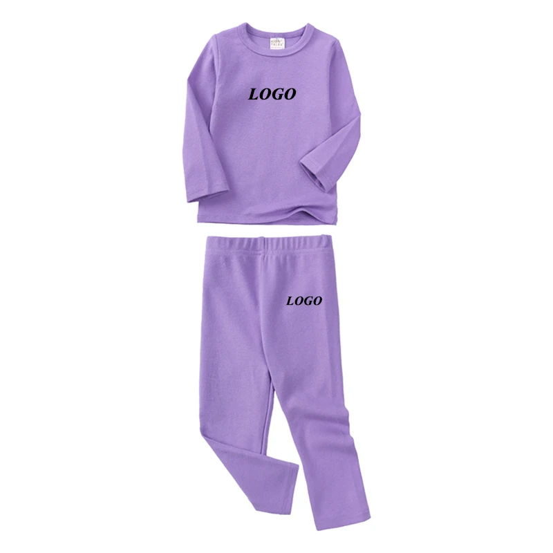 Custom Kids Pajama Set Children Clothing Sets Girls Underwear Boys Girl Loungewear Set Cotton Pyjamas Kids Clothes Wholesale
