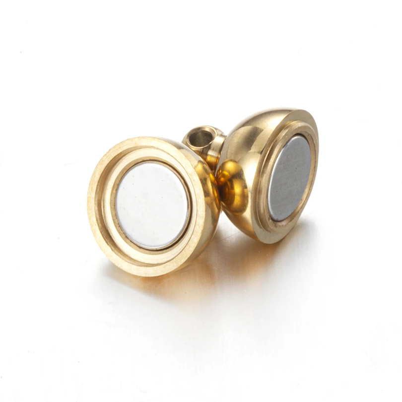 Magnetic Clasps Round Ball Clasp for DIY Necklace Bracelet Jewelry Making Stainless Steel Beads