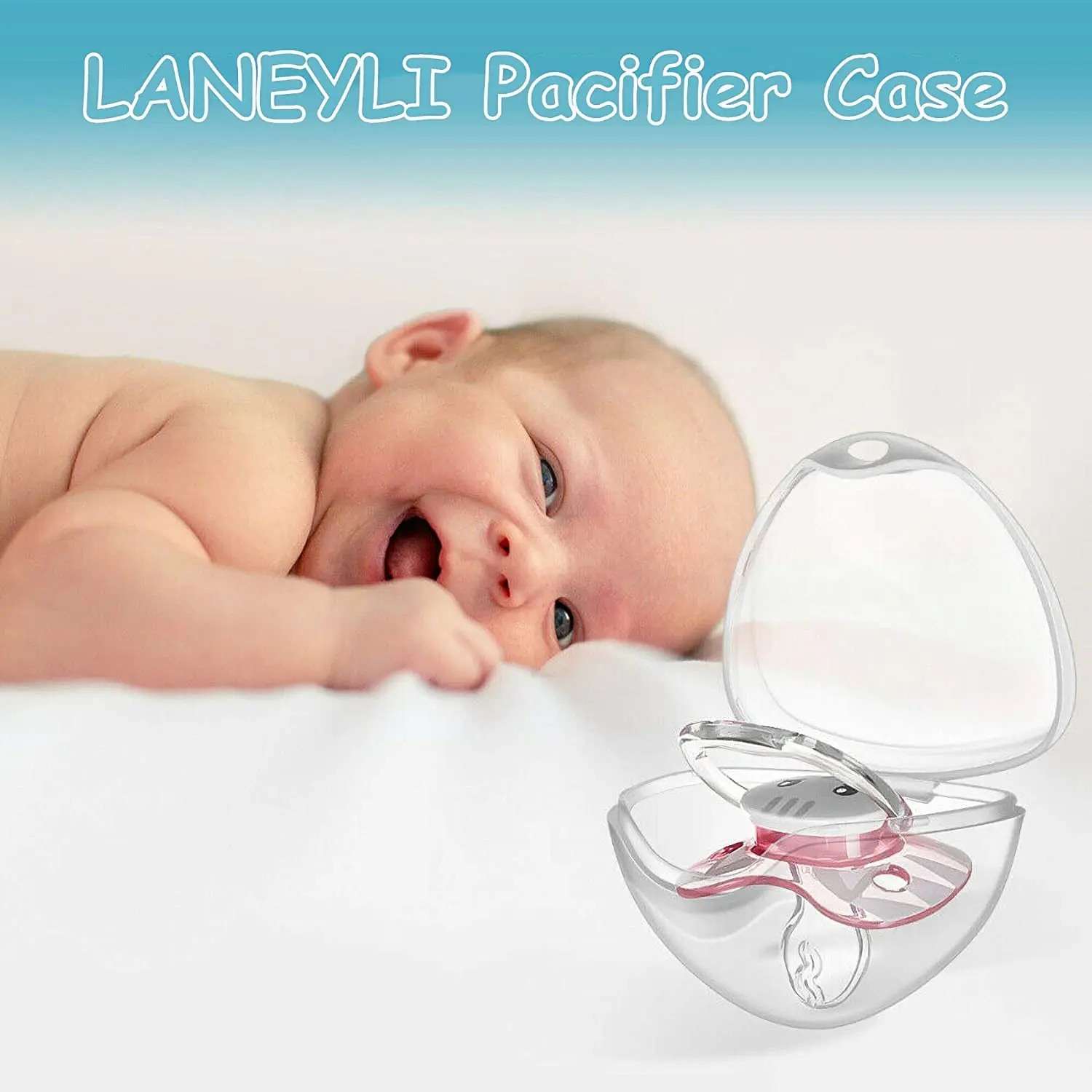 BPA free transparent portable Pacifier Case PP Pacifier Holder Case Container Pacifier box for Traveling