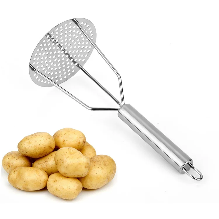 Food Grade Metal mash potato ricer Durable Metal Wire Manual Dual Press Stainless Steel Potato Double Press