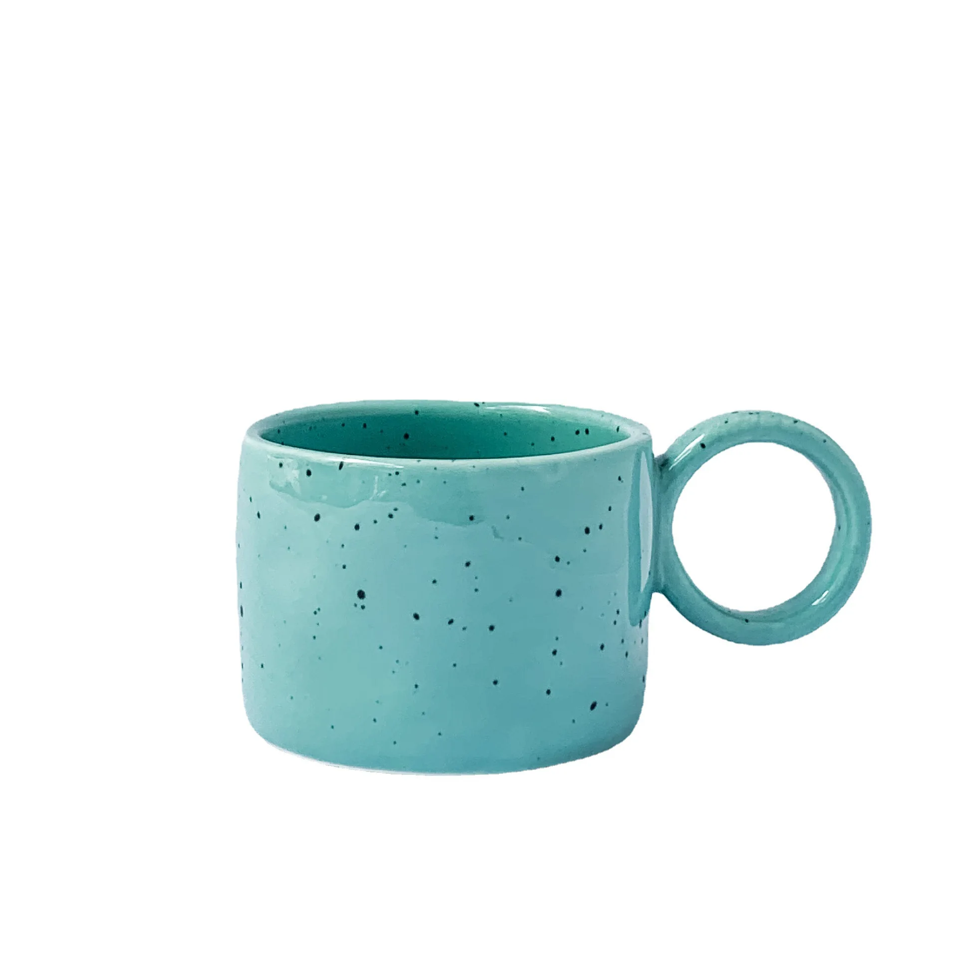 300ml 220ml Top Quality Nordic Style Mcustom color spotted cup  Ceramic Coffee Mug