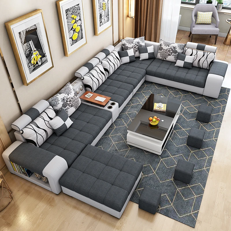  Мебельная фабрика предоставляет в гостинную livingroomsofa гостиная технологии ткань диван 7 seaterfabric