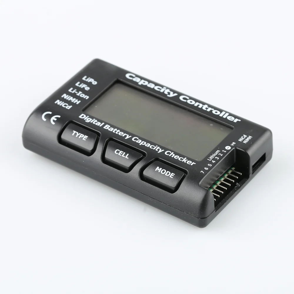 CellMeter 7 Digital Battery Capacity Checker Voltage Tester with LCD Display for RC NiCd NiMH LiPo LiFe Li-ion Battery