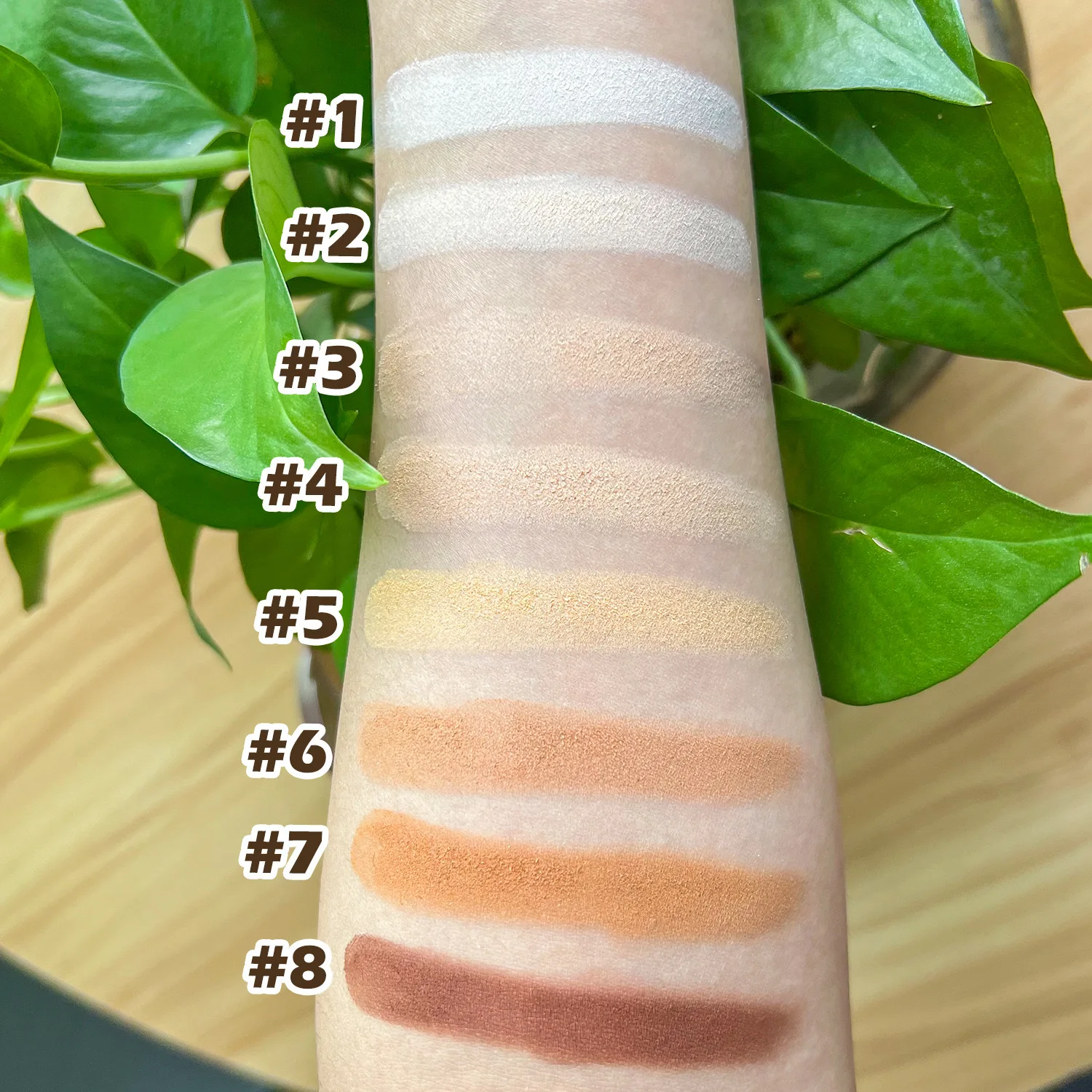 OEM Waterproof Compact Powder Foundation Makeup Foundation Long Lasting Full Coverage Matte Custom Press Powder