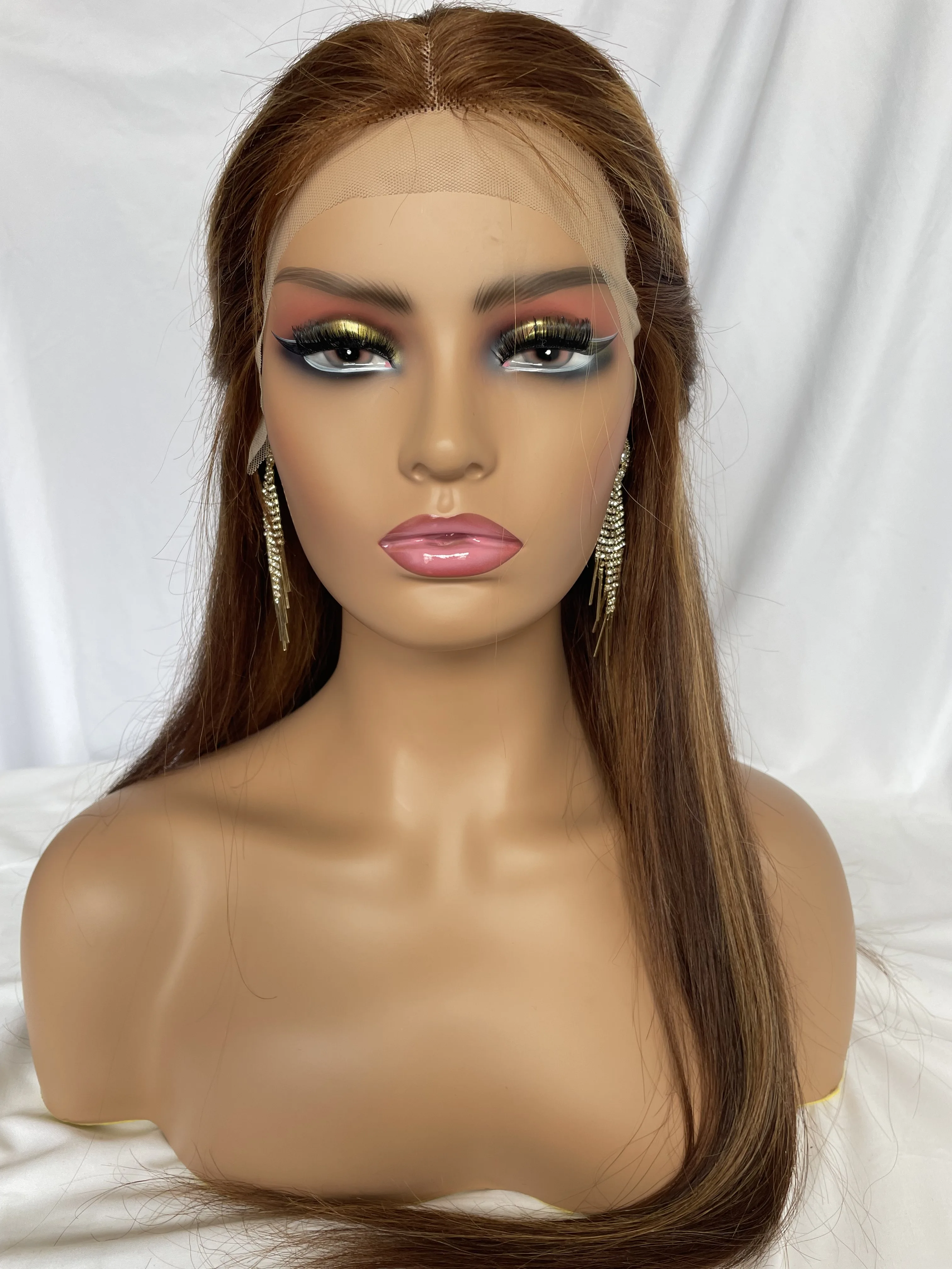 African American Mannequin Head Wig Mannequin Heads Display Can be Placed On Tripod with Makeup