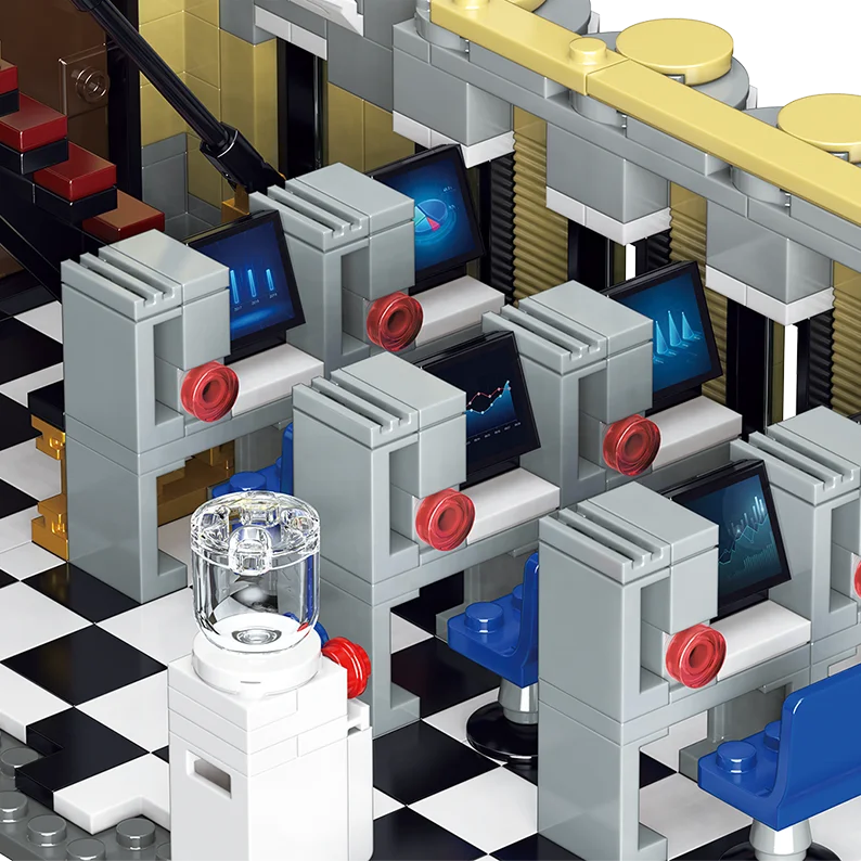 BaKa 33205 Streetview Shanghai HSBC Bank Bricks Architecture 10423PCS Model Toys Gifts Building Blocks Sets For Kids Toys