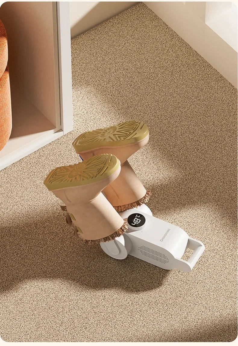 Portable Electric Shoe Dryer and Warmer with Folding and Drying Rack-Adjustable Rack