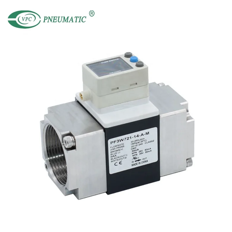 PF3W Series 3 Color Display Digital Flow Switch for Water
