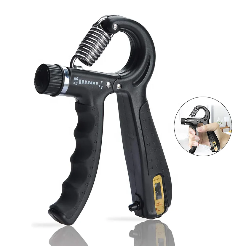 5-60kg Adjustable Hand Grip Strengthener Gym Fitness Arm Finger Wrist Gripper Heavy Exerciser Trainer Hand Grip