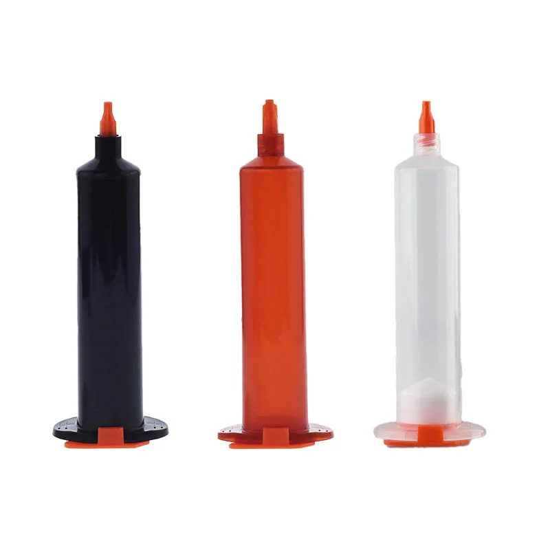 30cc American Style Air Distribution Adhesive Dispensing Syringe Needle Sleeve Pneumatic Cylinder with Piston End Cap Top Hats