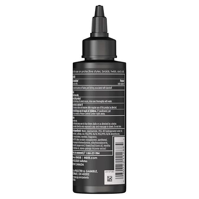 Dandruff treatment scalp care essence protective scalp dryness and itching treatment zinc pyrithione, cooling mint, sulfate free