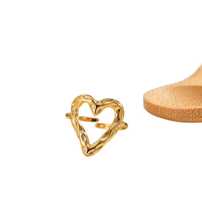 Best Selling  Jewelry Temperament Love Ring Opening Without Fade Oil Drop Simple Stainless Steel Ring