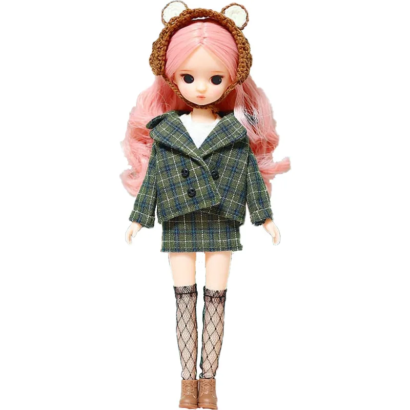 ob11 toy doll clothes suit hat jacket pants 1:12 bjd doll clothes customized Blythe/Yosd/Minifee/Msd/Smart/1:3 1:6