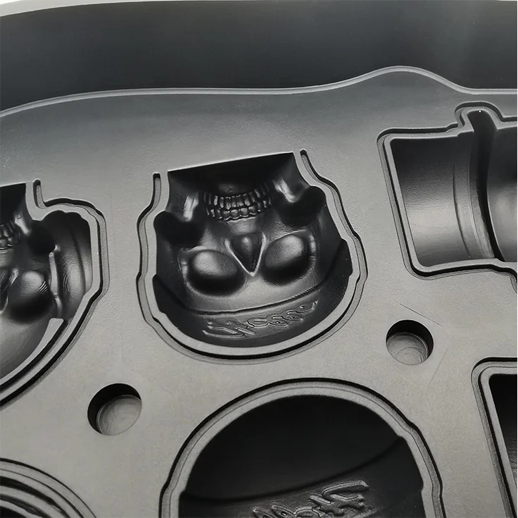 3D Skull Ice Mold Tray Whiskey Ice Silicone Flexible Ice Maker for Cocktails Jelly Candy Chocolate