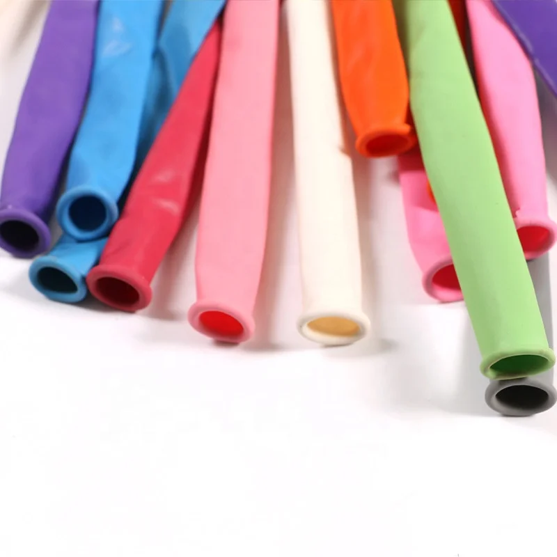 Plain Matte Magic Long Latex Balloons Single Unisex Opp Bag or Customized All Party Supplies for Party Gift Diy 1.8g 100pcs 260