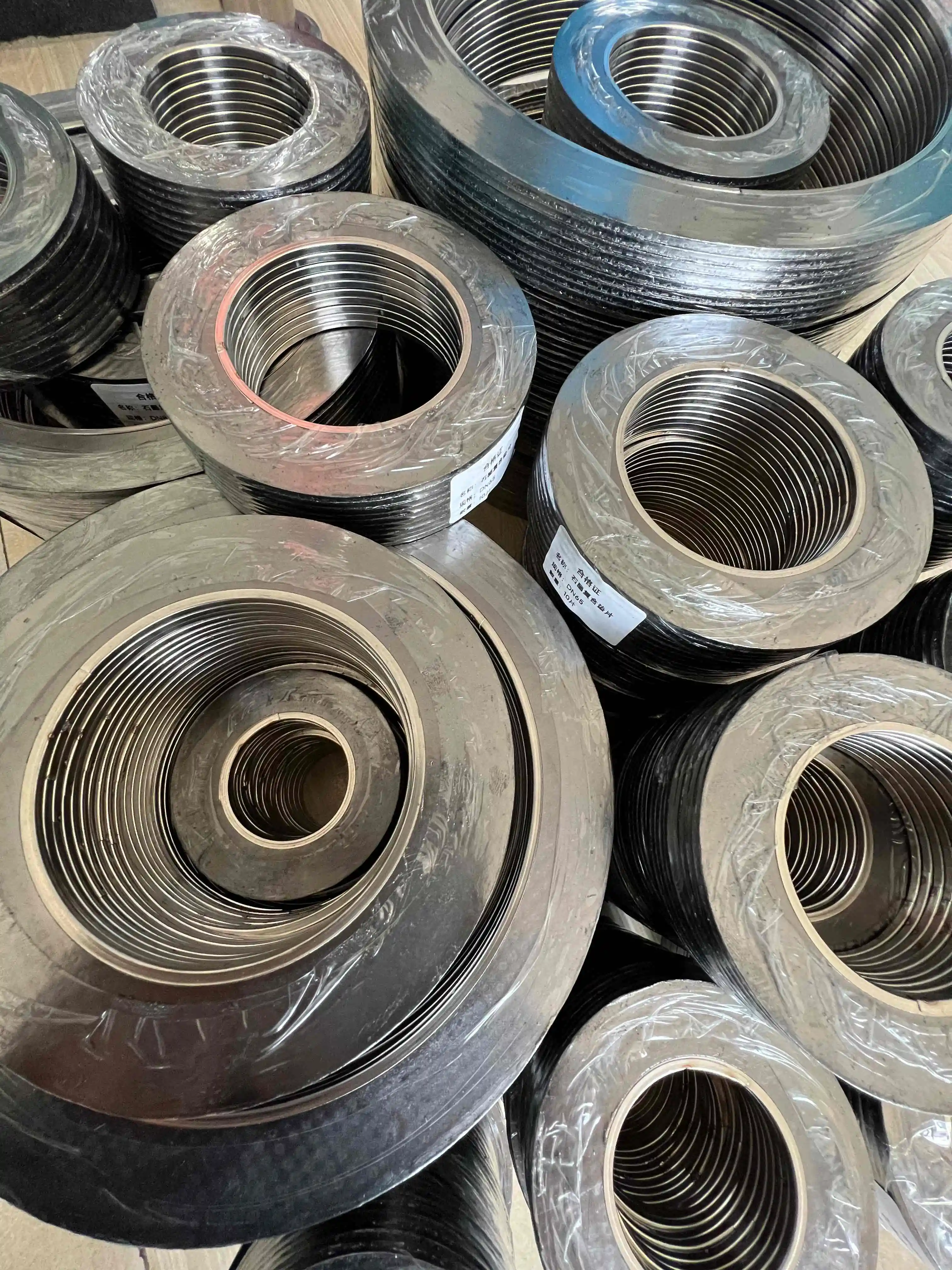 Customized metal graphite gasket flexible graphite ring pump flange gasket