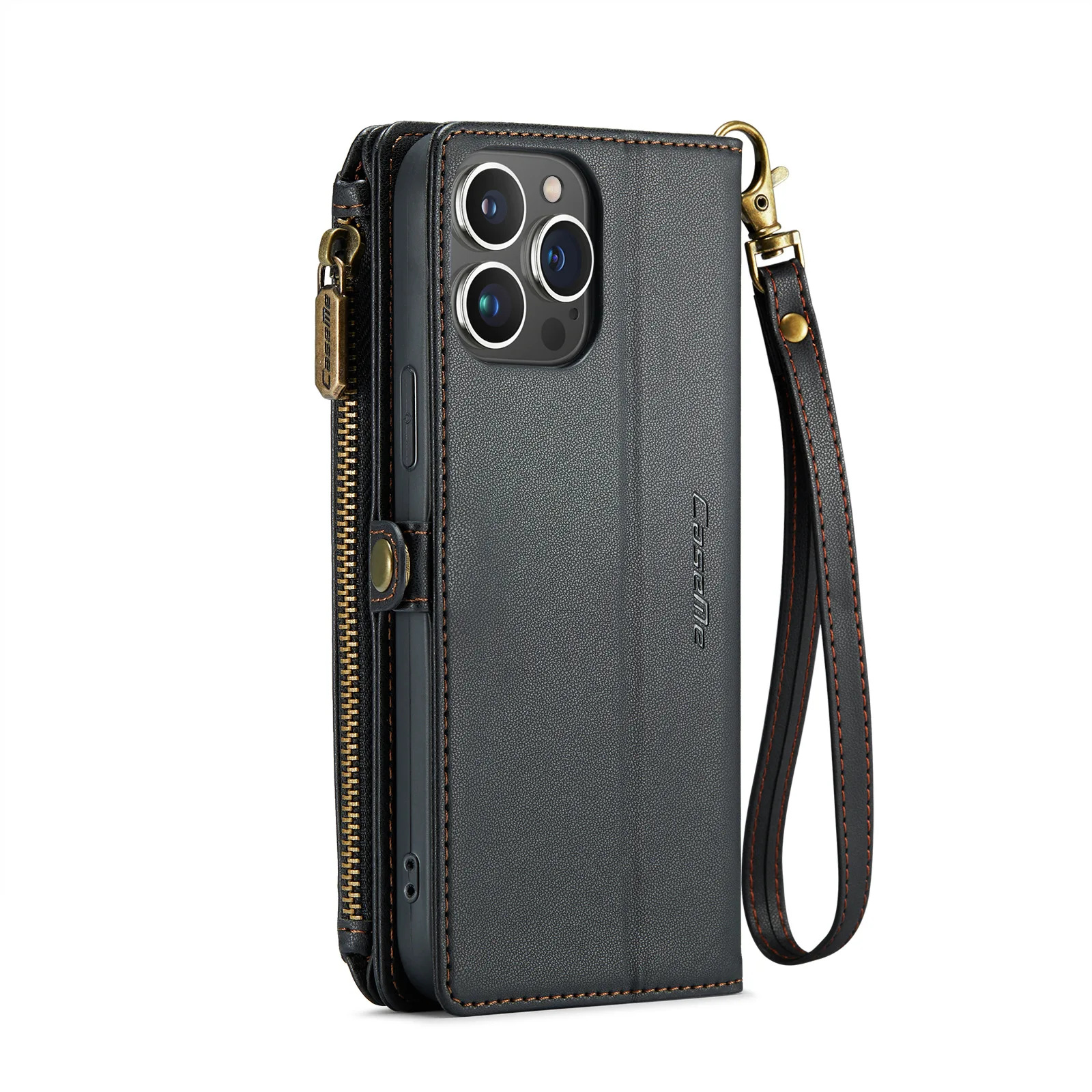 TOPIND Sports & Entertainment RFID Blocking Wallet 10-Card Holder Zipper Bills Slot Case
