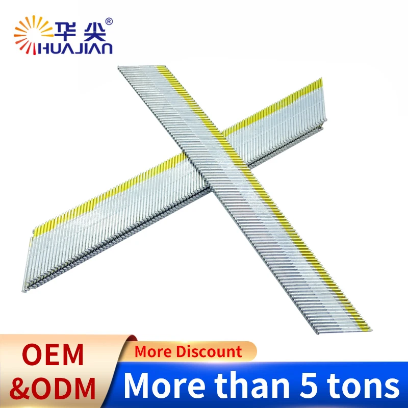 Galvanized Finishing Cabinetry Building Da Framing Nails 32-64Mm Round Head Collated Framing Nail