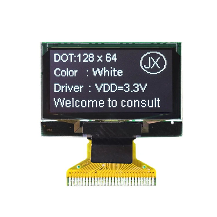  128x64 oled panel 1.3 inch white LCD screen I2C