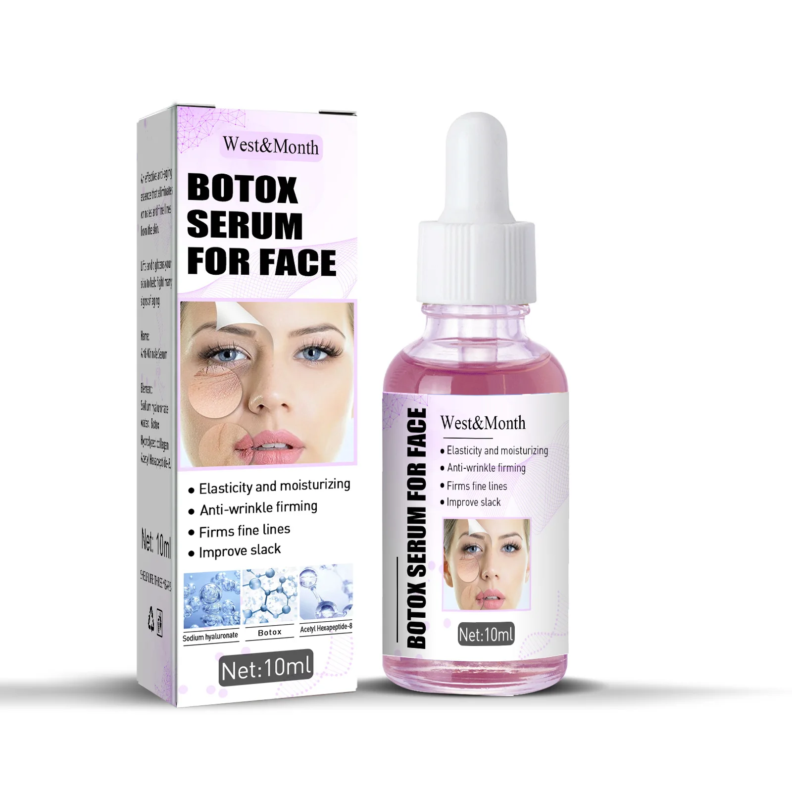 Private Label 10ML Antioxidant Soothing Moisturizing Whitening Anti Wrinkles Anti Aging Serum For Face