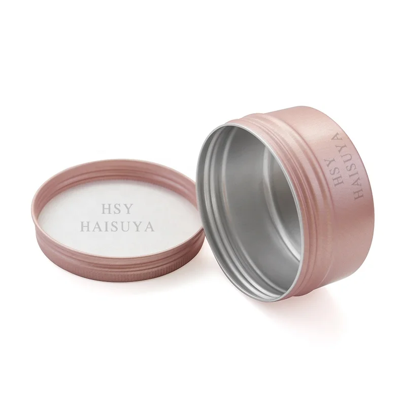 Wholesale Custom Refillable Empty Cookie Packaging Pink Round Aluminum Cans For Cake
