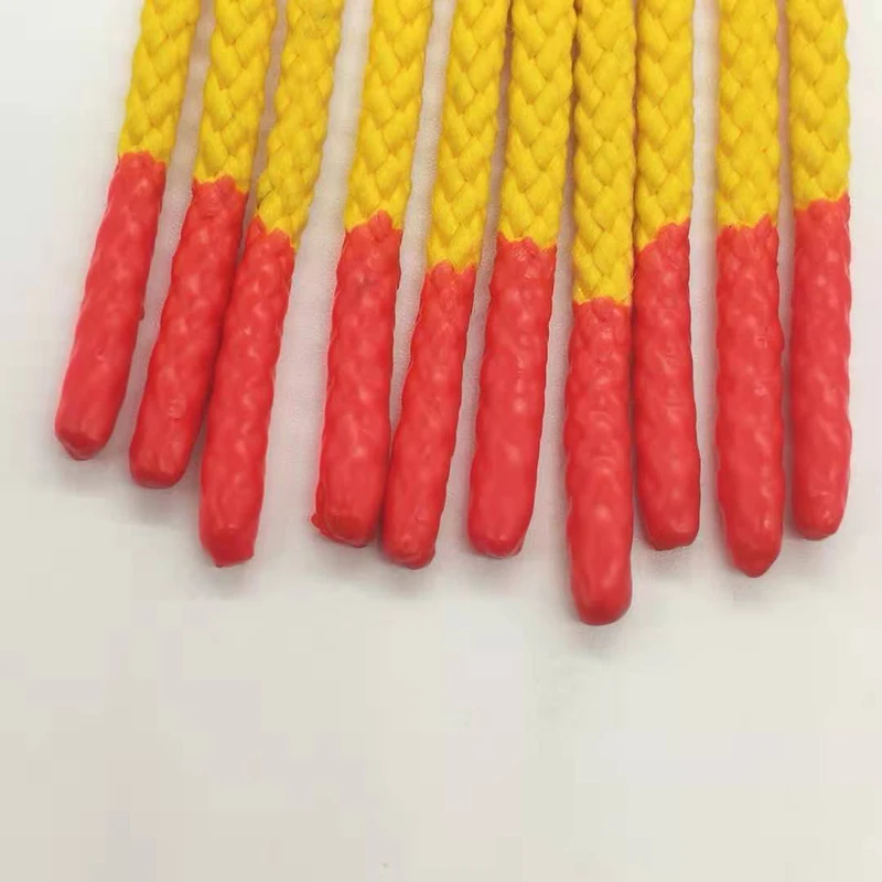 
New fashion Silicone hoodie string tips cord round rope for clothing factory direct sale 