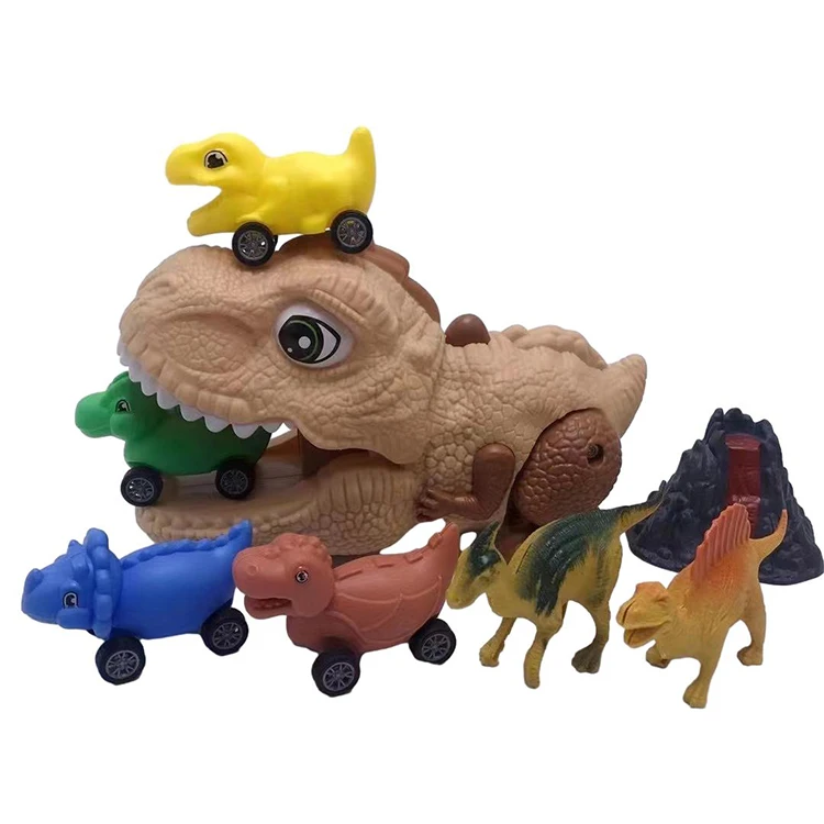 Customized Durable Animal 52cm Child Educational Toys Inertial Dinosaur Catapult Car Eject Chariot Toys