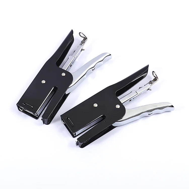 Foska 25 Sheets Plier Style Metal Industrial Cardboard Stapler for Sealing Packaging Boxes Mail Bags or Poster Tubes